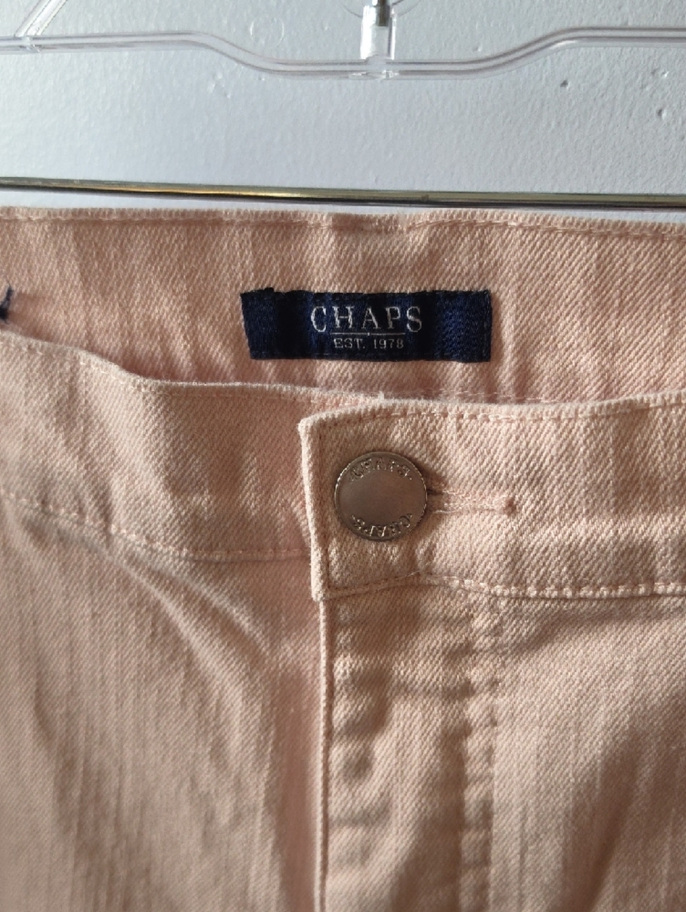 Chaps Soft Pink High-Rise Jeans with Silver Hardware - Picture 4 of 5